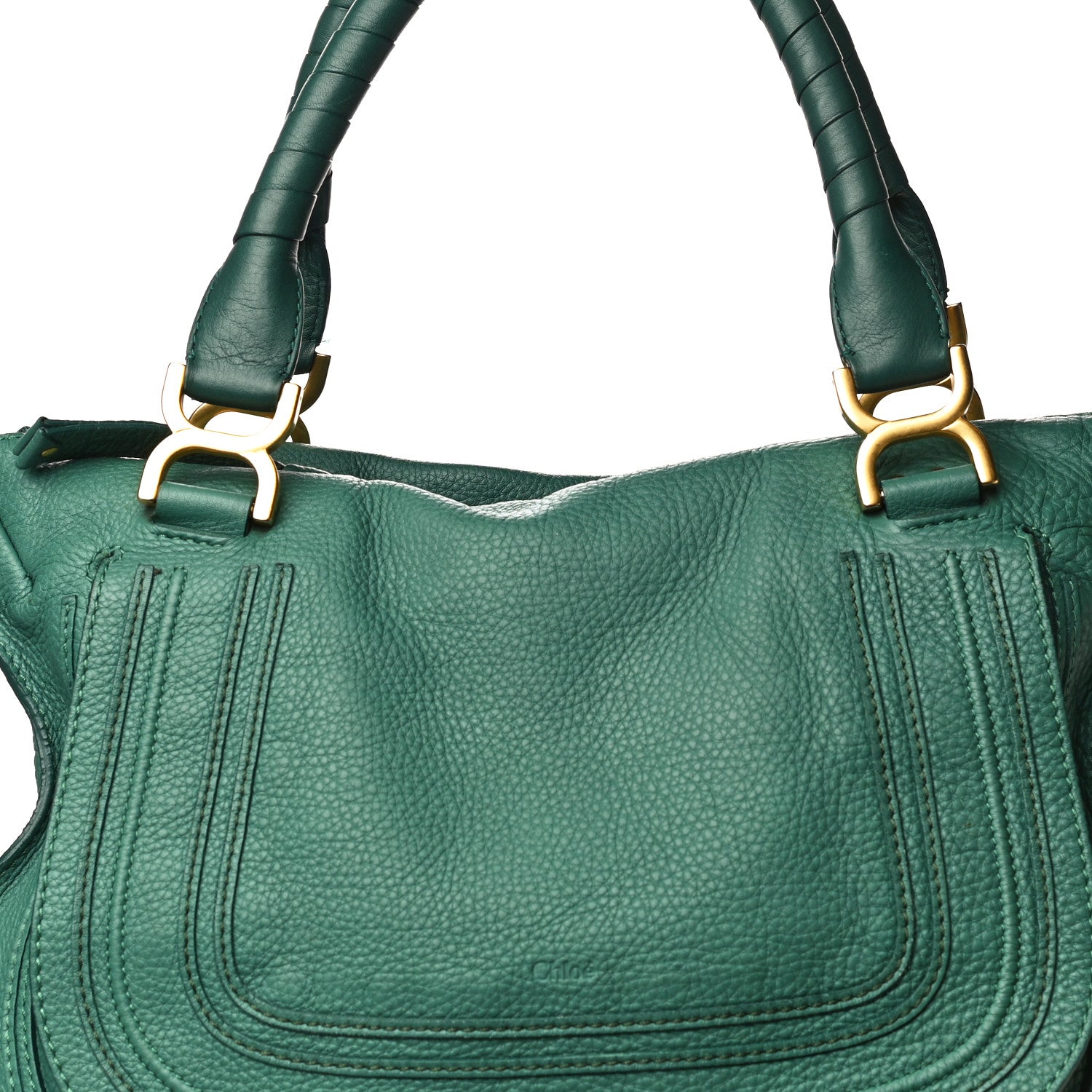 Chloe Calfskin Large Marcie Satchel Emerald 14 of 23