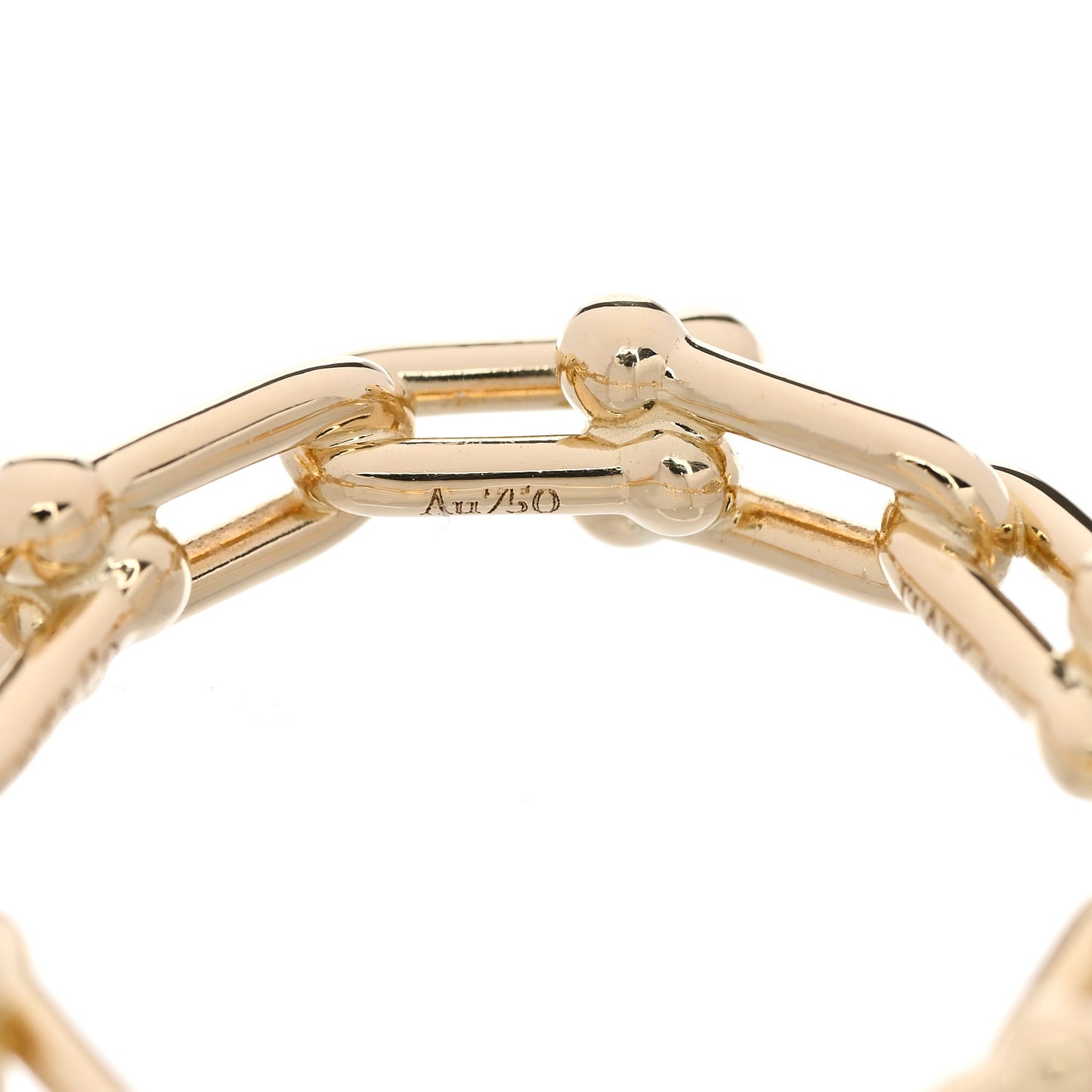 18K Yellow Gold Hardwear Micro Link Ring 54 6.75