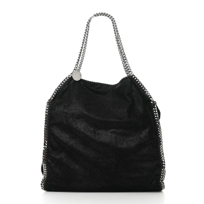 Stella McCartney Metallic Shaggy Deer Big Falabella Tote Black 3 of 11