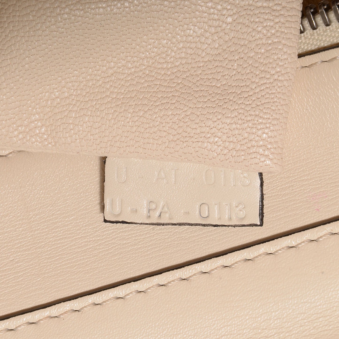 Palmelato Leather Mini Luggage Bag Ivory