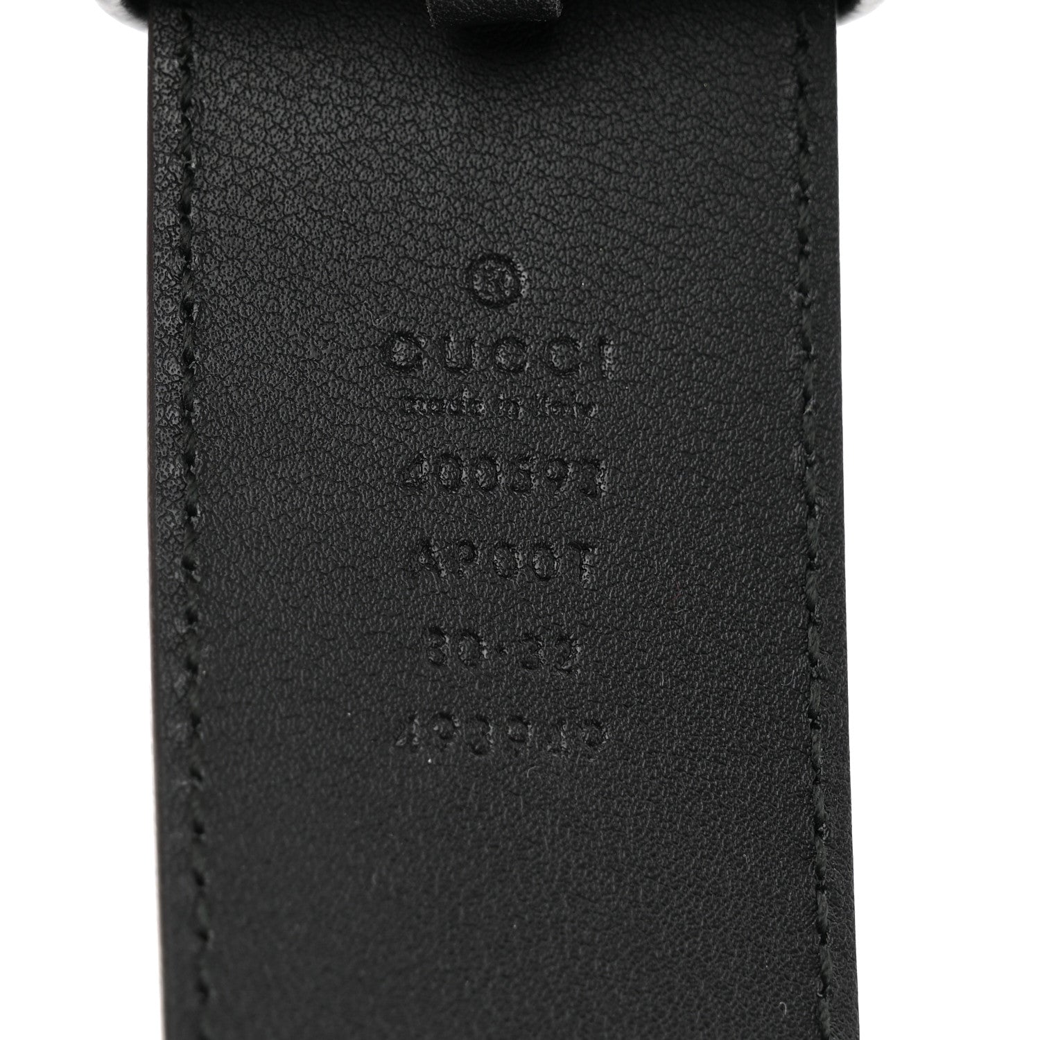 Gucci Calfskin Double G 40mm Belt 80 32 Black 3 of 5