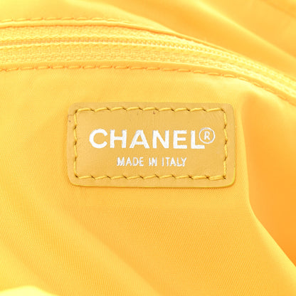 Chanel Nylon Travel Duffle Yellow 6 of 10