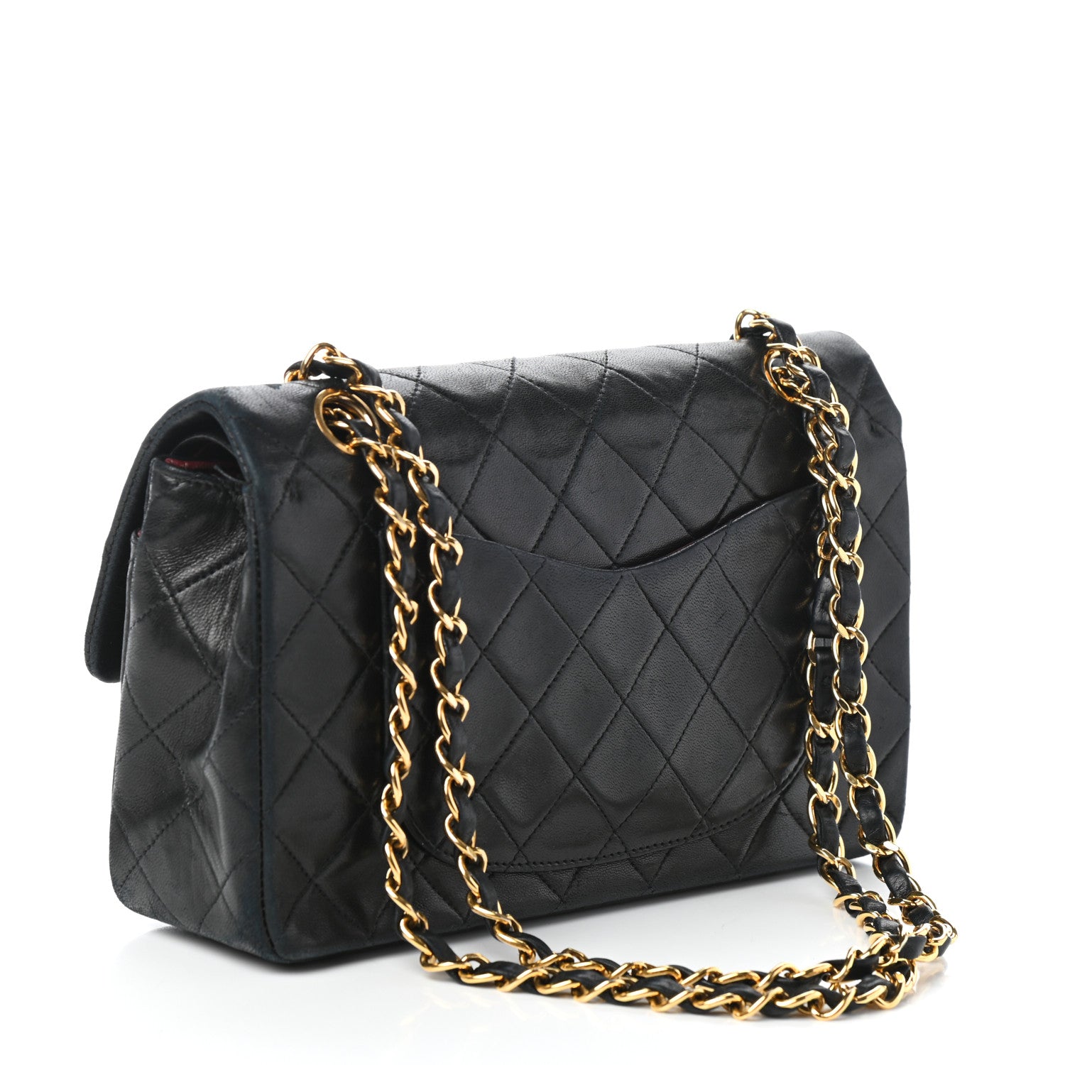 Chanel Lambskin Quilted Small Double Flap Black 3 of 11