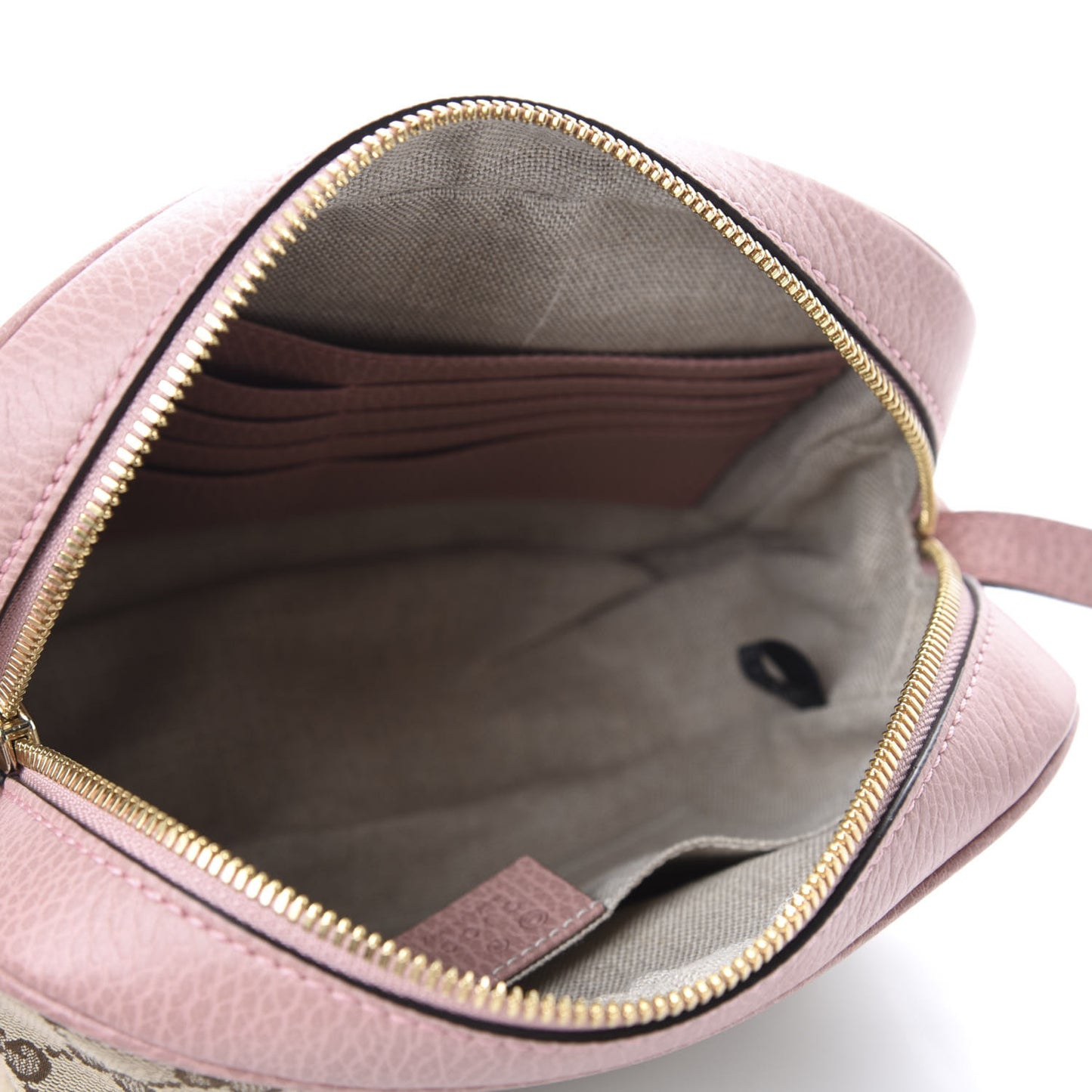 Monogram Mini Bree Messenger Bag Beige Soft Pink