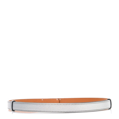 Hermes Metallic Chevre Chamkilight Kelly Belt Argent 2 of 3