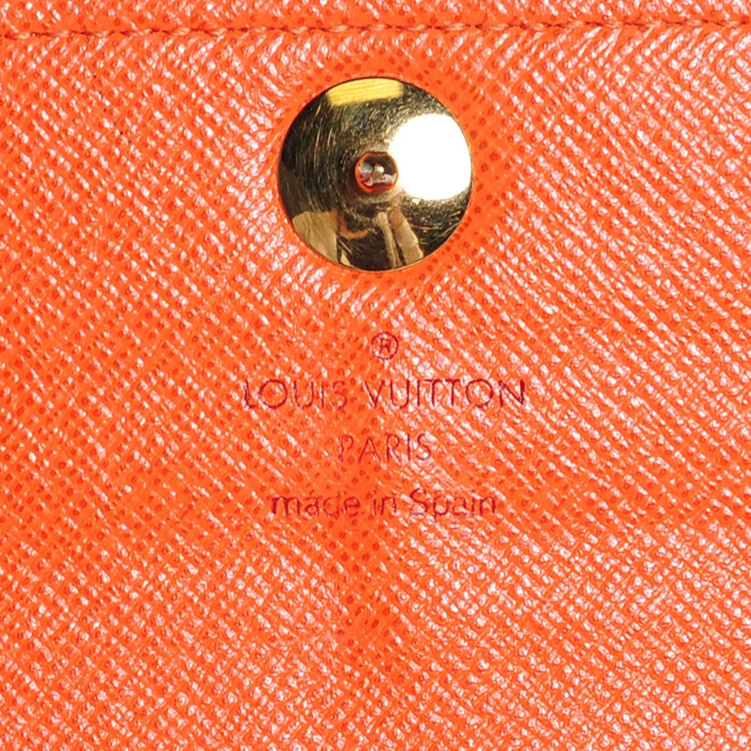 Louis Vuitton Monogram Multicolor Sarah Wallet White Orange 5 of 7