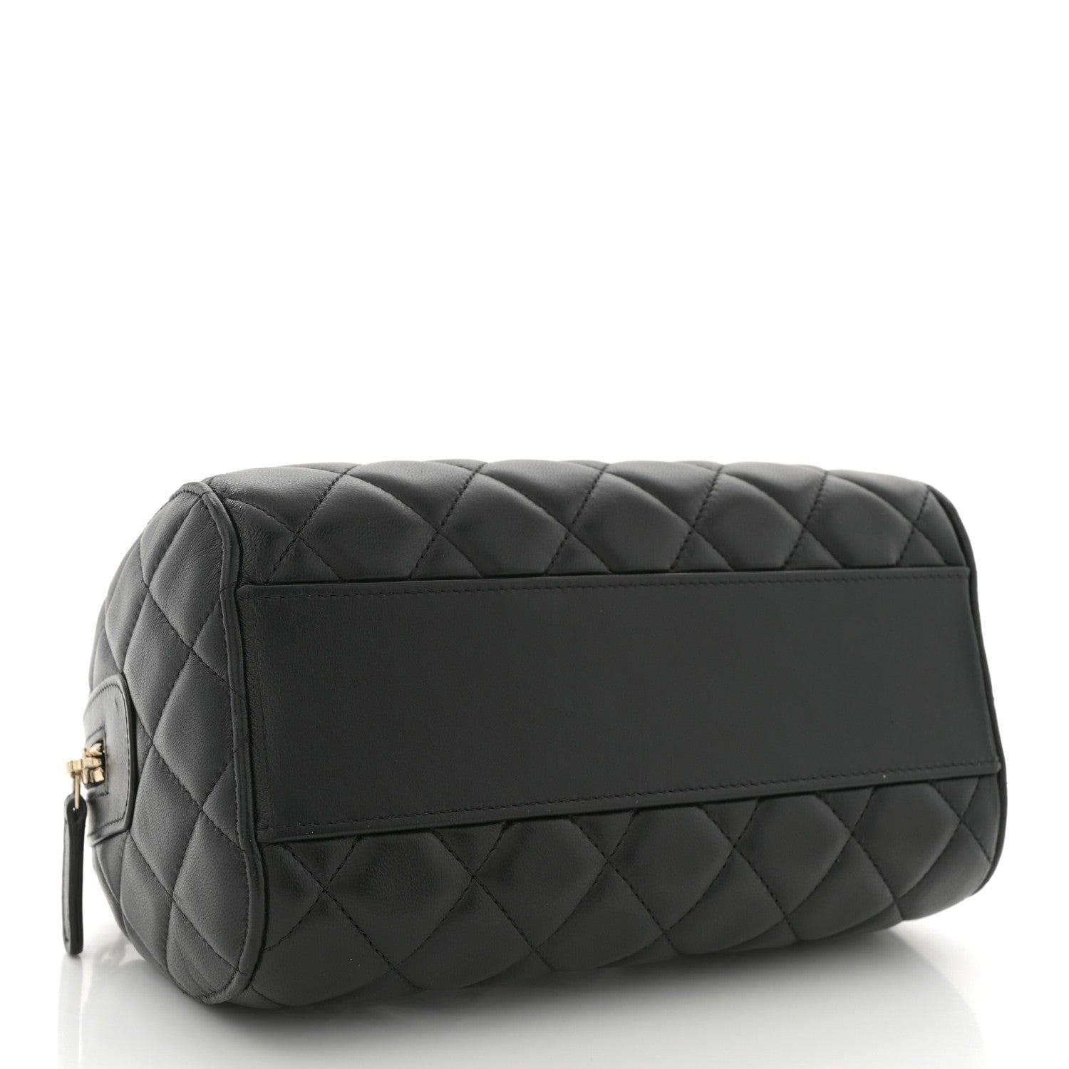 Chanel Lambskin Quilted Mini Bowling Bag Black 4 of 10