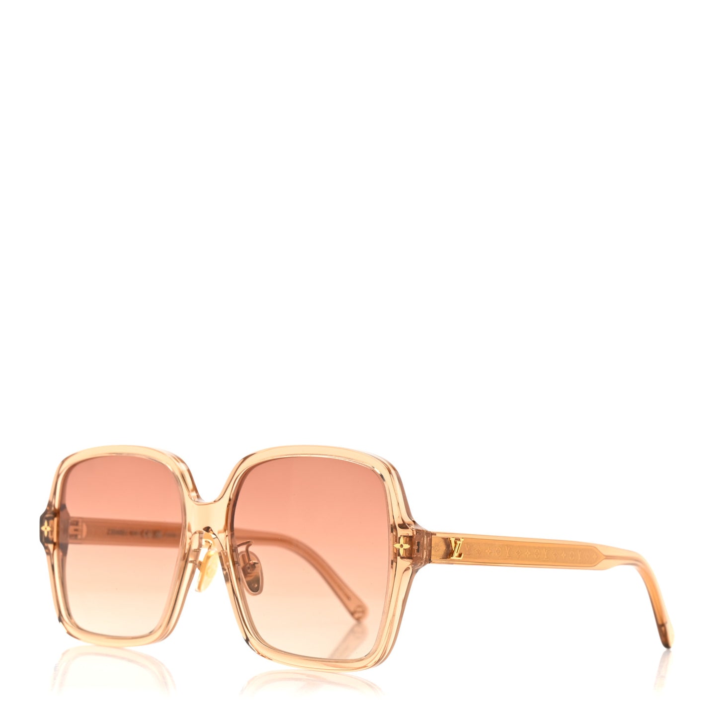 Acetate Aura Square Sunglasses Z3045E Ambre