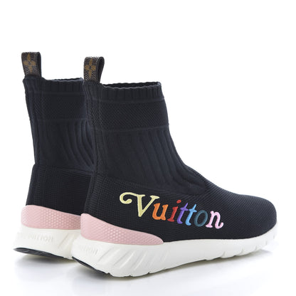 Louis Vuitton Stretch Fabric Aftergame Wave Sneaker Boots 35 Black 4 of 9