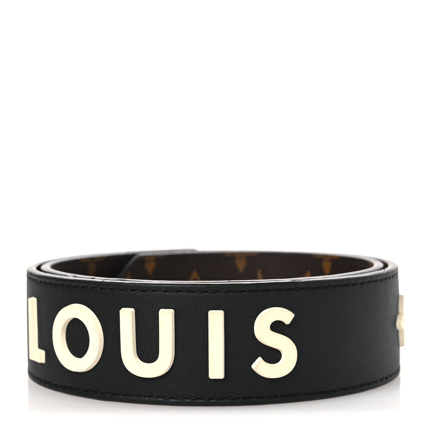 Louis Vuitton Monogram Letter Bandouliere Shoulder Strap Black 2 of 5