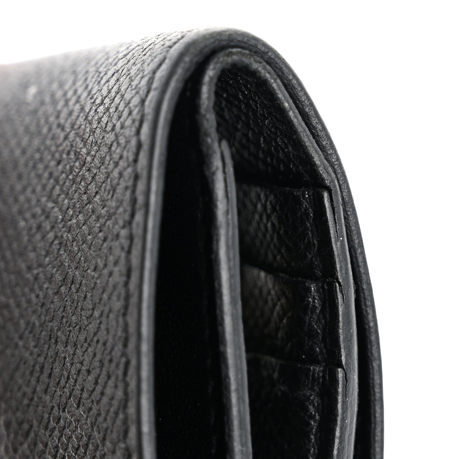 Hermes Epsom Bearn Compact Wallet Black 9 of 13