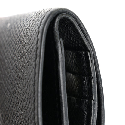 Hermes Epsom Bearn Compact Wallet Black 9 of 13