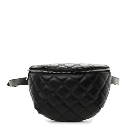 Chanel Calfskin Quilted Waist Belt Bag Black 1 of 12