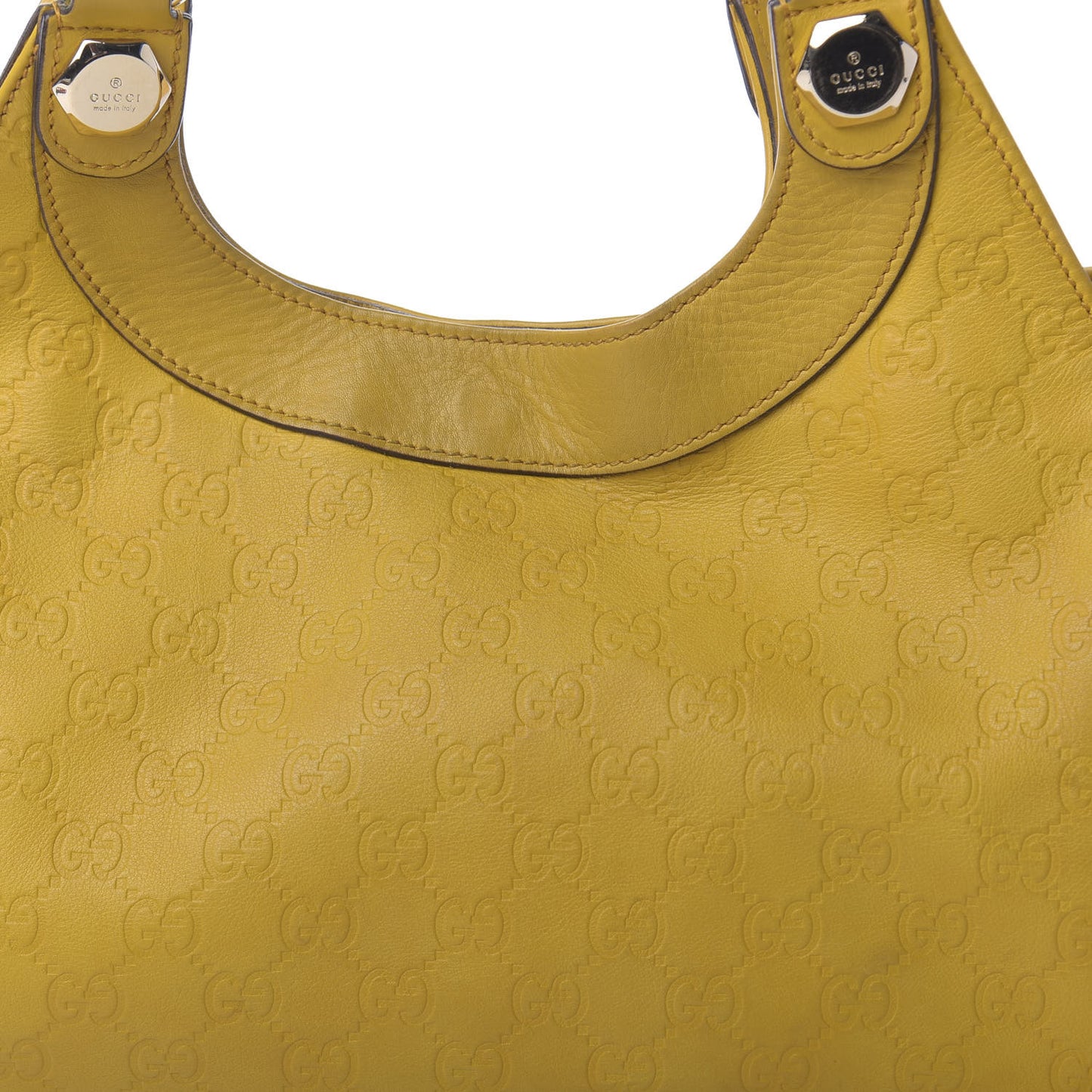 Guccissima Charmy Shoulder Bag Yellow