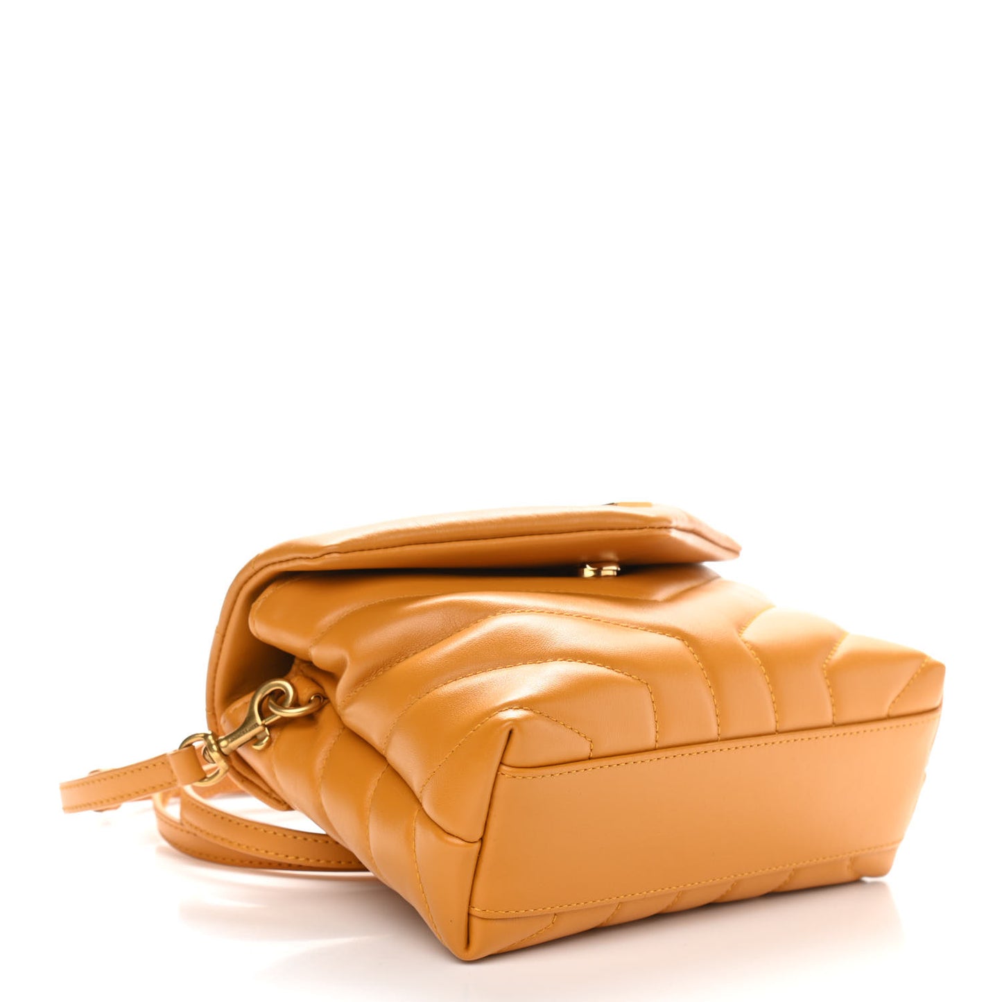 Calfskin Y Quilted Monogram Toy Loulou Crossbody Bag Cheddar