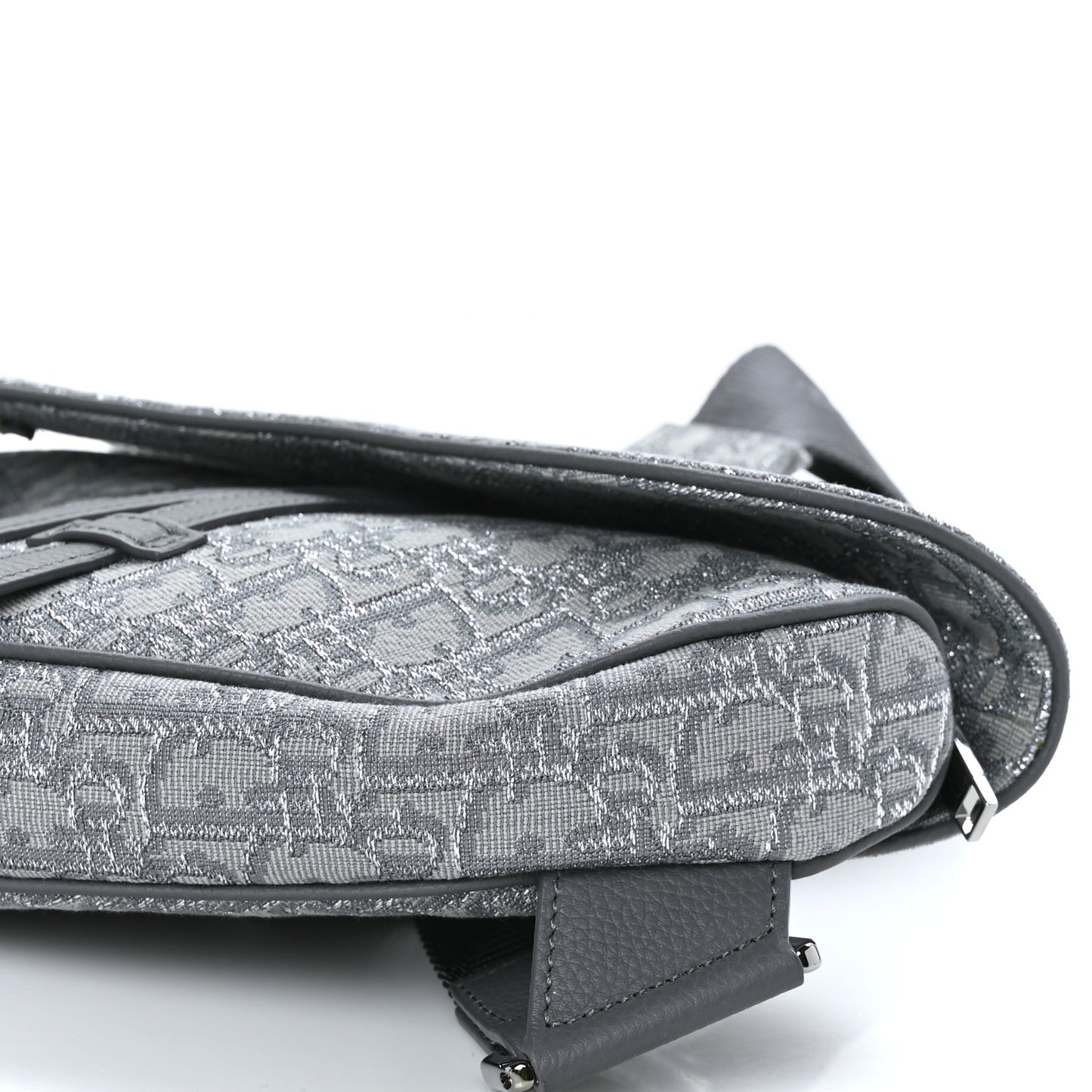 Oblique Mens Saddle Bag Grey