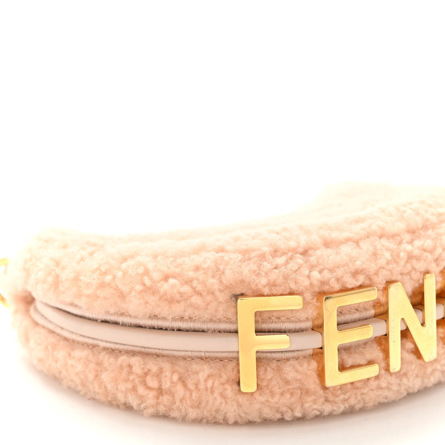 Fendi Shearling Vitello Grace Nano Fendigraphy Hobo Charm Soap 8 of 9