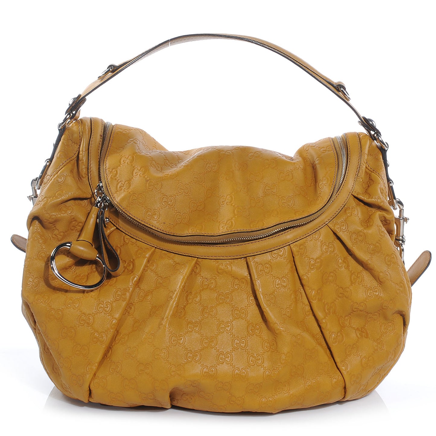 Guccissima Icon Bit Shoulder Bag Marigold