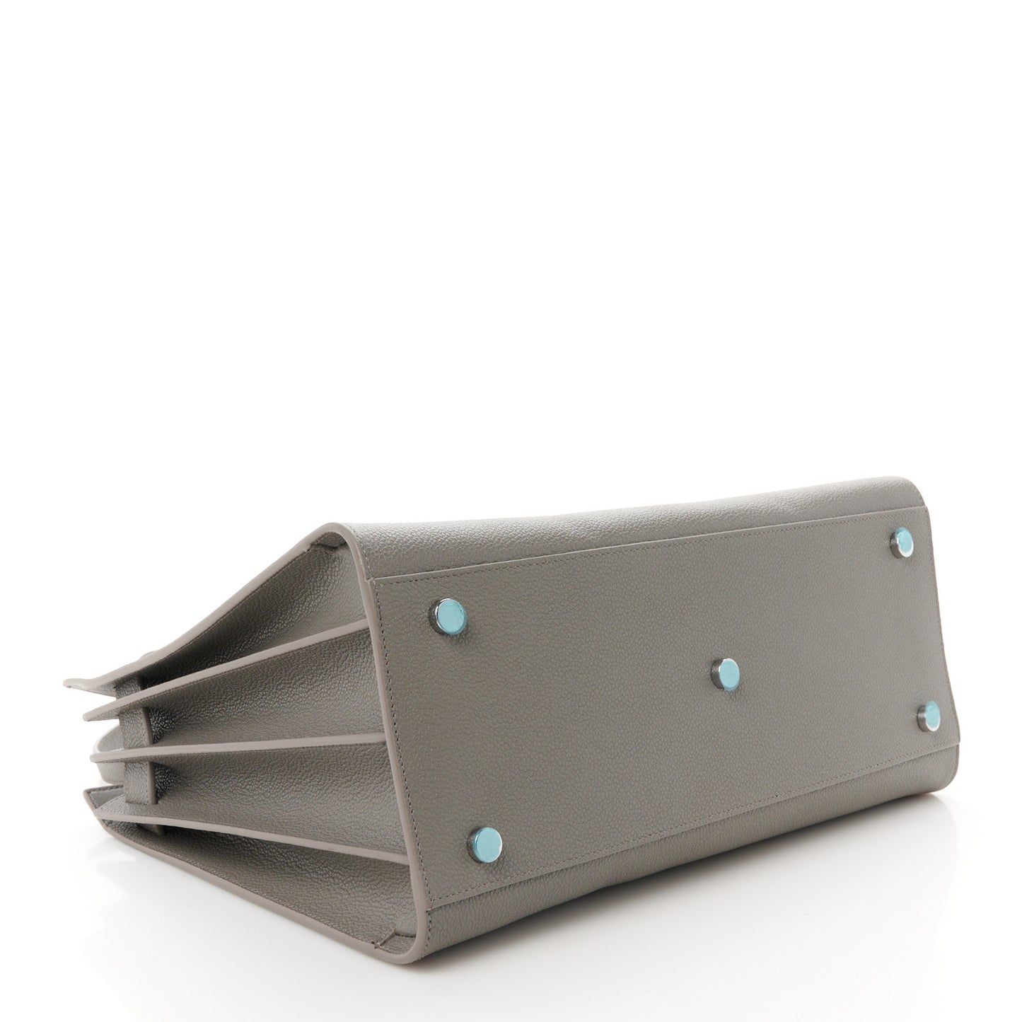 Grained Calfskin Small Sac De Jour Fog