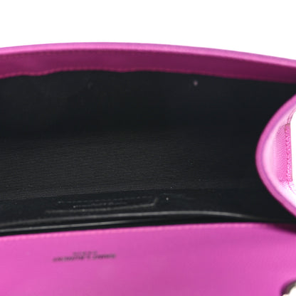 Saint Laurent Grain De Poudre Small Classic Monogram Kate Satchel Light Fuchsia 5 of 9