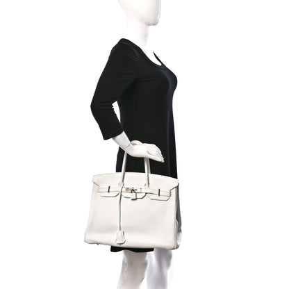 Hermes Togo Birkin 35 White 2 of 14