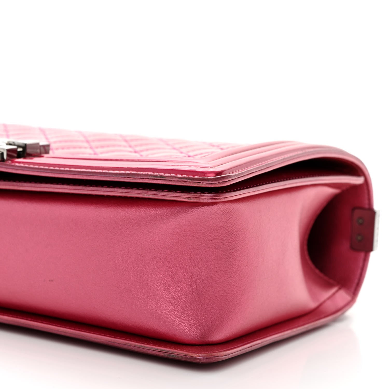 Chanel Quilted Patent Pink 10 of 13