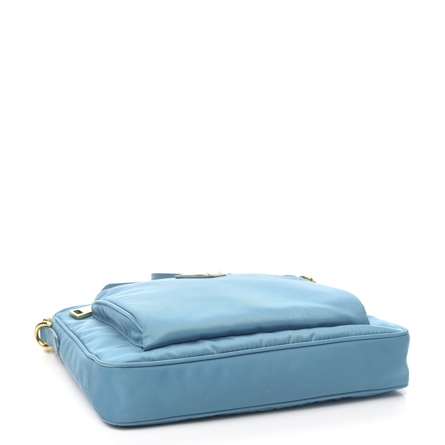 Tessuto Nylon Saffiano Crossbody Bag Turchese