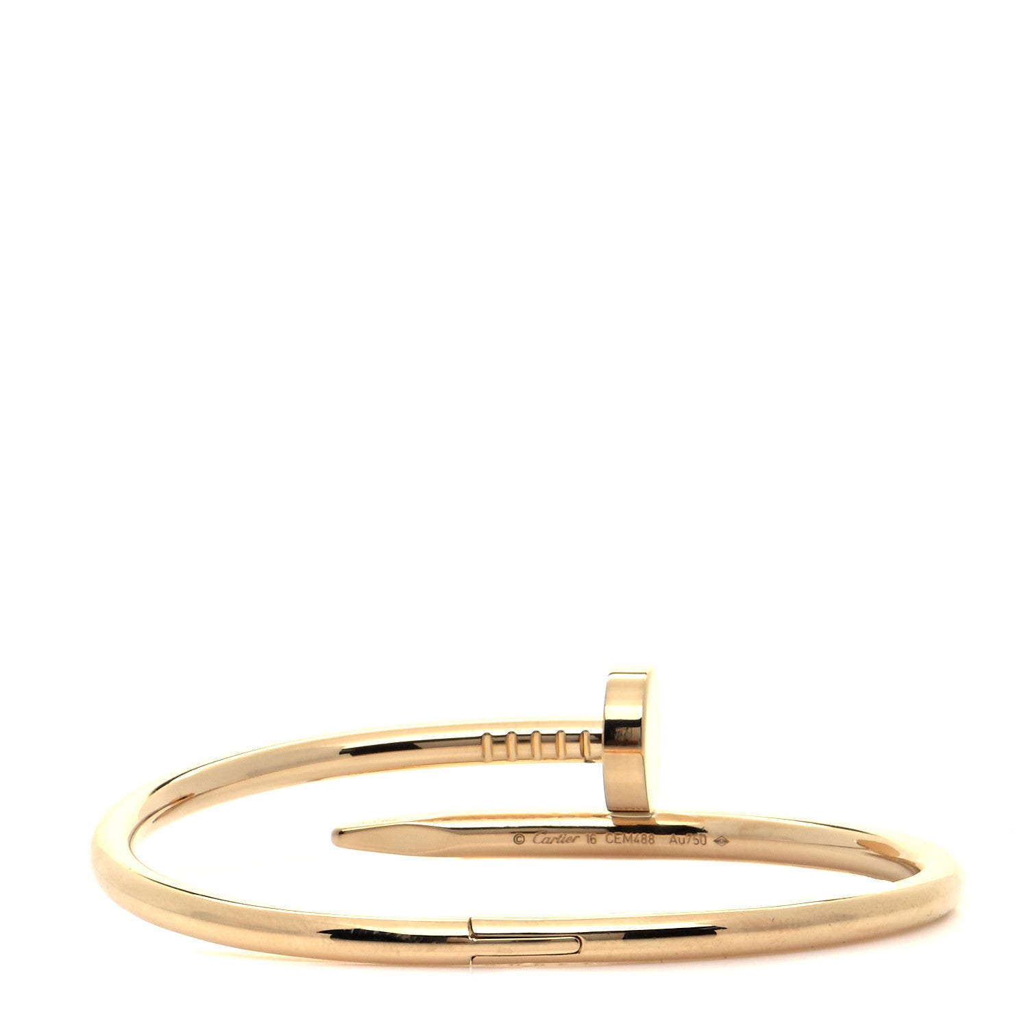 Cartier 18K Yellow Gold Juste Un Clou Bracelet 16 3 of 6