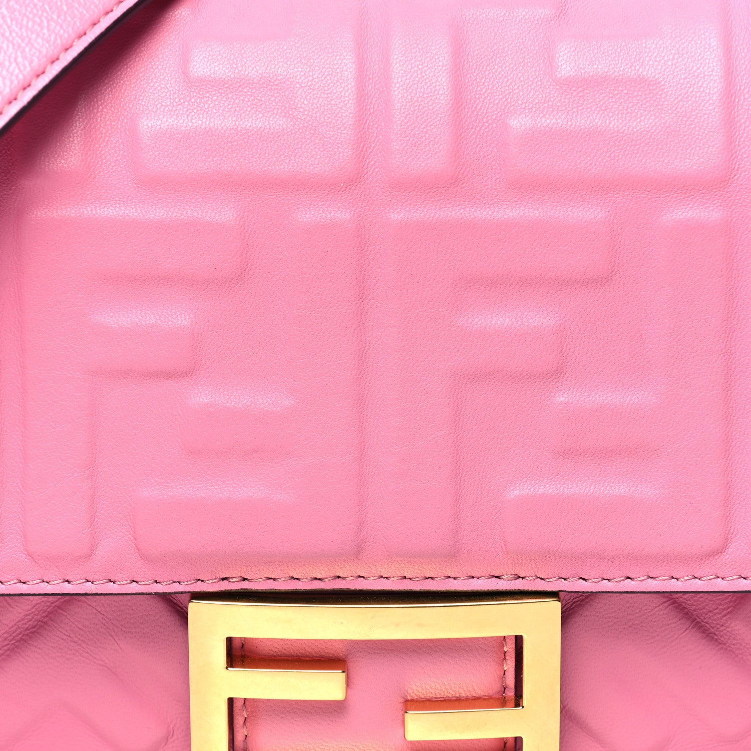 Fendi Nappa FF 1974 Embossed Baguette Lollypop 7 of 9