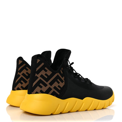 Fendi Mesh FF Mens High Top Sneakers 7 Black 4 of 8