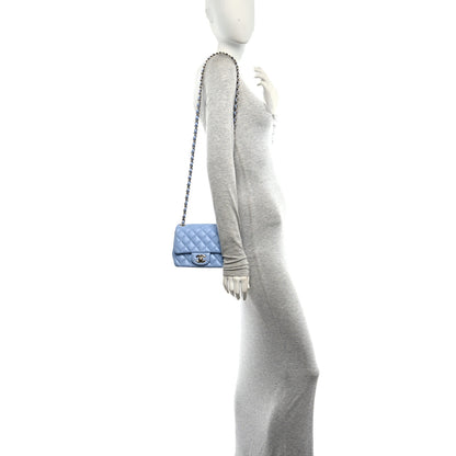 Chanel Lambskin Quilted Mini Square Flap Blue 2 of 10