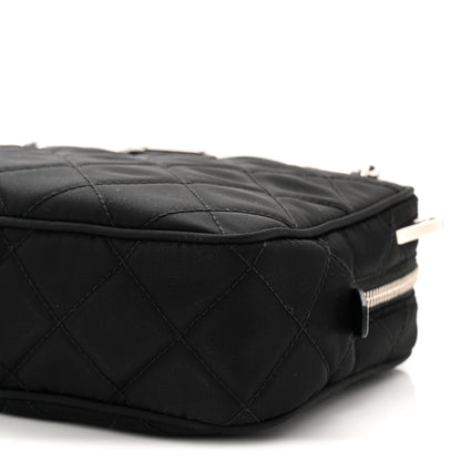 Prada Nylon Tessuto Impuntu Quilted Bandoliera Crossbody Bag Black 9 of 9