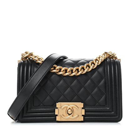 Chanel Calfskin Quilted Small Boy Flap Black 1 of 4