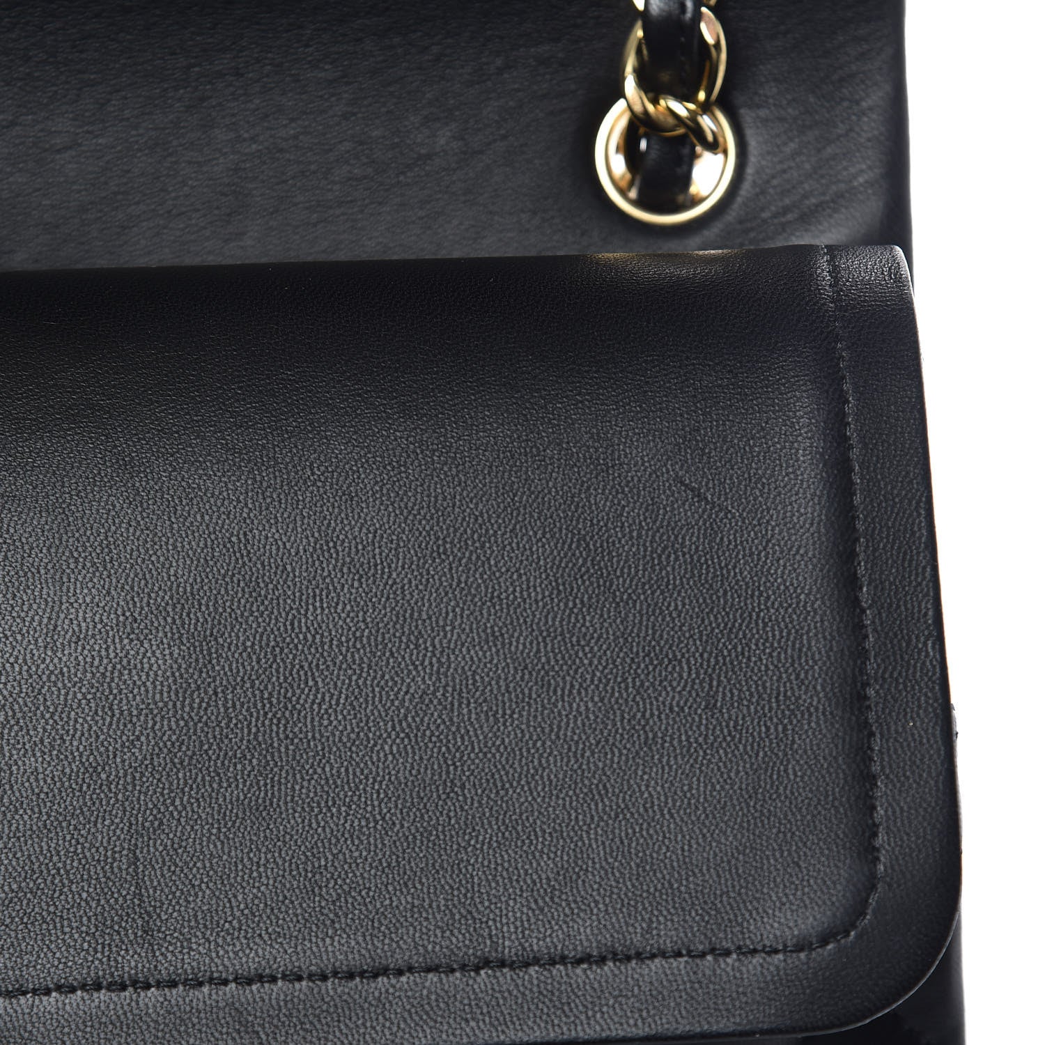 Chanel Lambskin Quilted Jumbo Double Flap Black 12 of 14