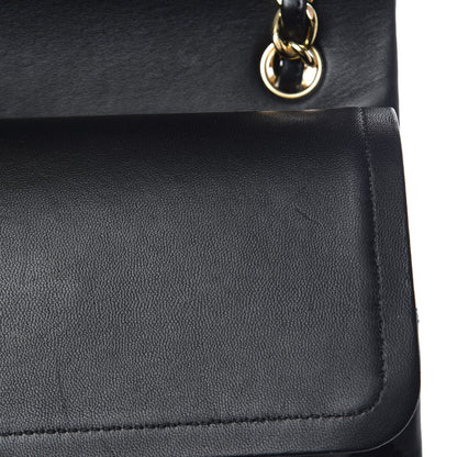 Chanel Lambskin Quilted Jumbo Double Flap Black 12 of 14