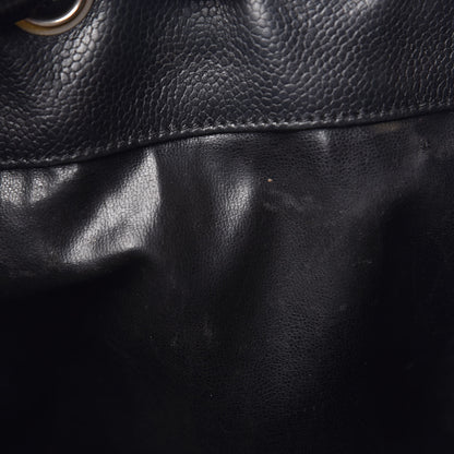 Chanel Caviar CC Drawstring Shoulder Bag Black 10 of 18