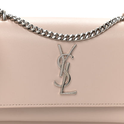 Saint Laurent Calfskin Monogram Sunset Chain Wallet Light Pink 9 of 11