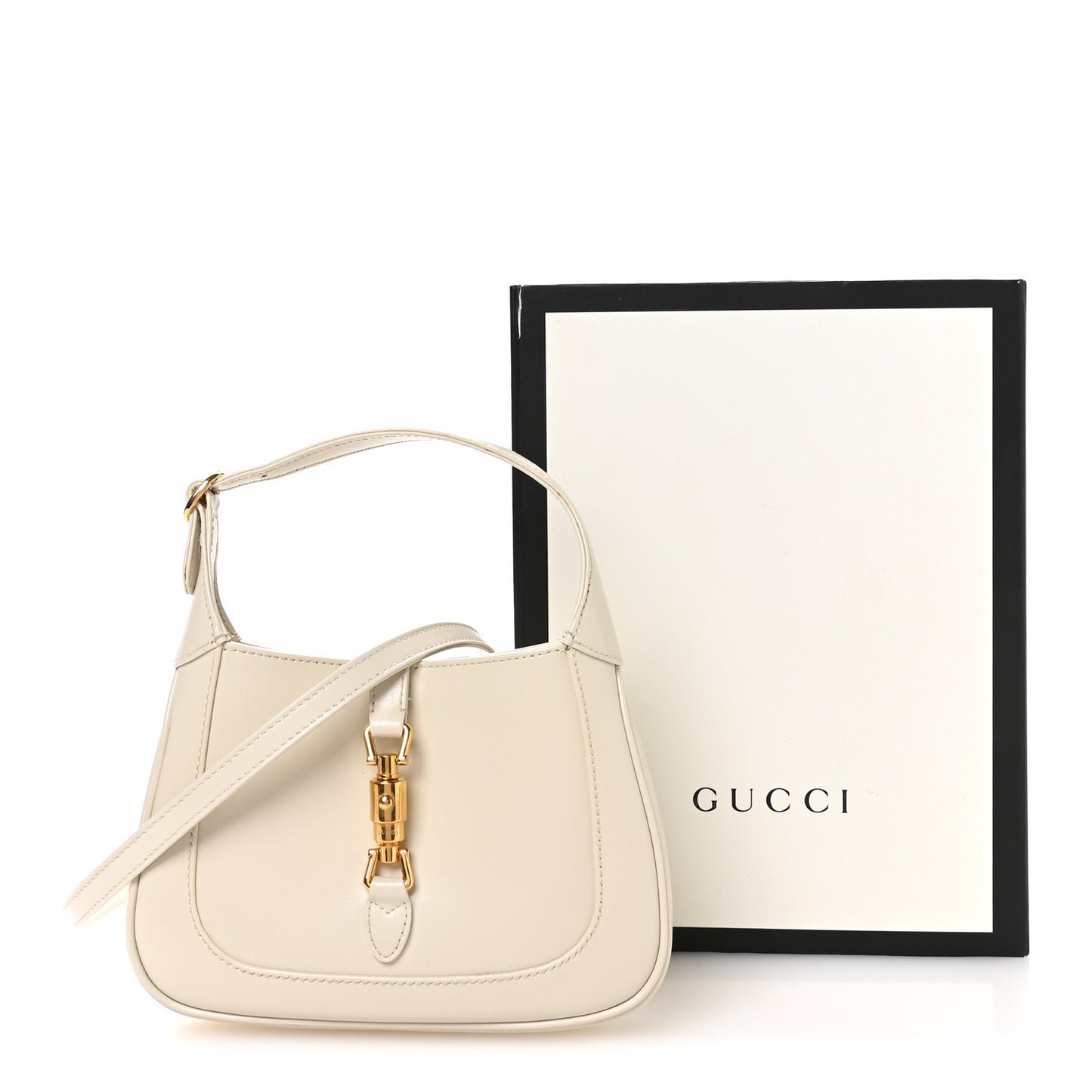 Boarded Dyana Lux Calfskin Mini Jackie 1961 Hobo Mystic White