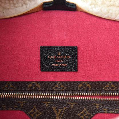 Louis Vuitton Calfskin Monogram Teddy Neverfull MM Black 7 of 11
