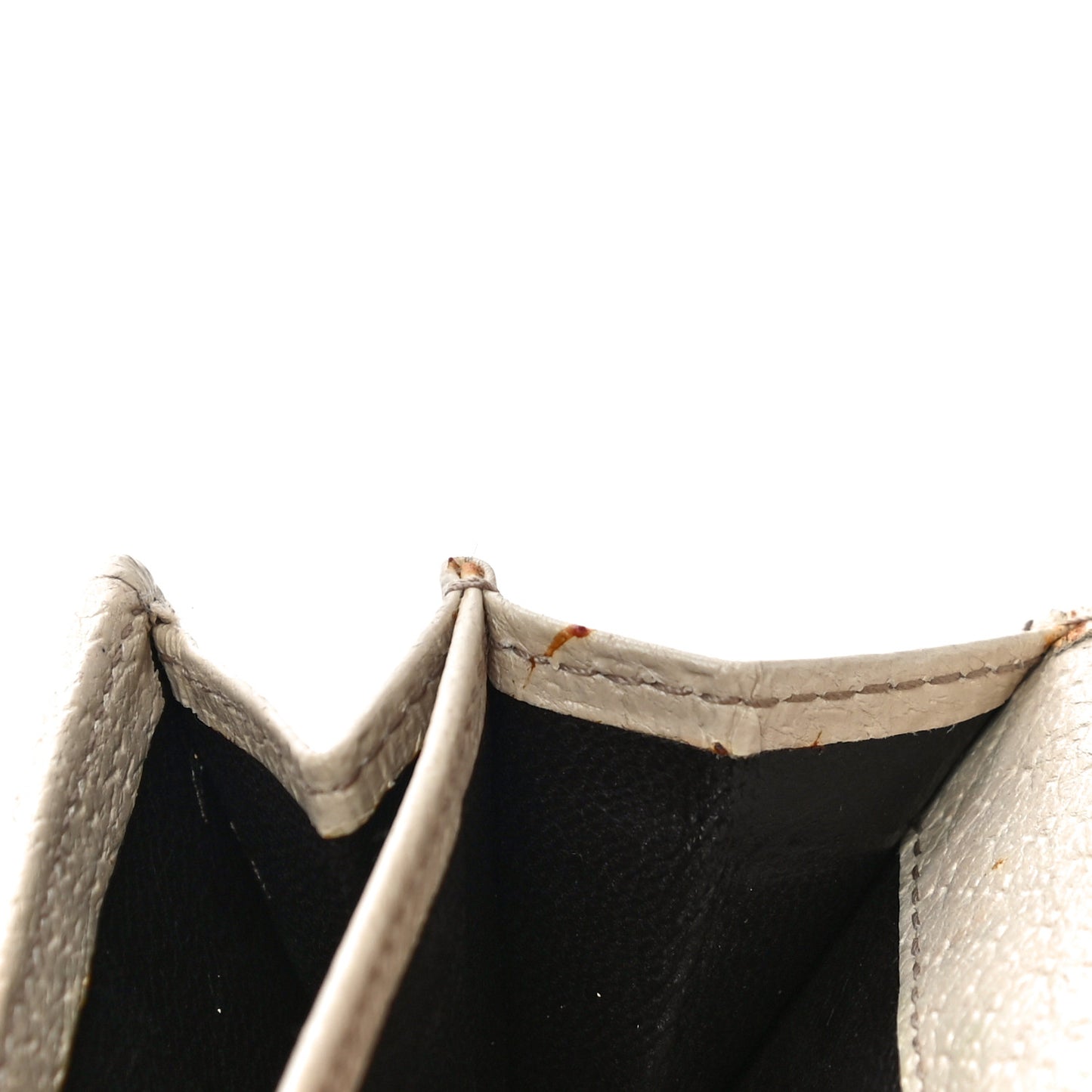 Monogram Metal Bar French Flap Wallet Off White