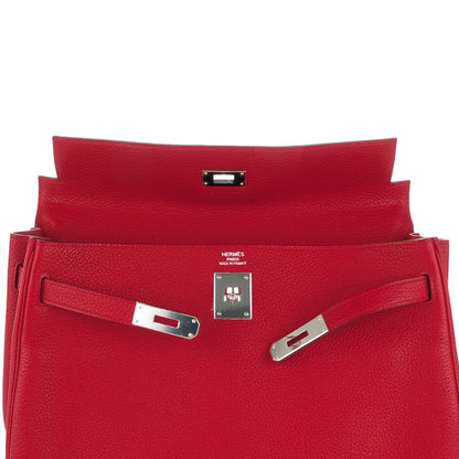 Hermes Togo Kelly Retourne 35 Rouge Casaque 18 of 26