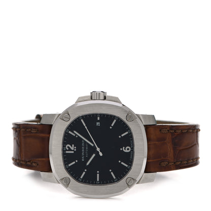 Burberry Stainless Steel Alligator 41mm The Britain Automatic Watch Black BBY1202 2 of 6
