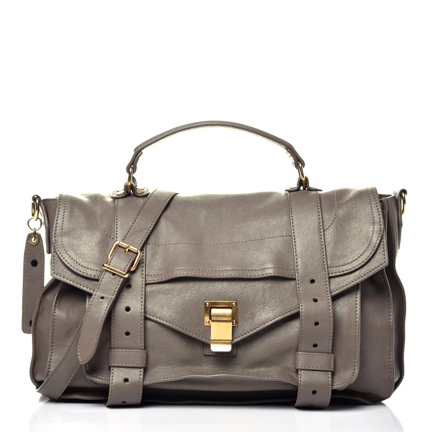 Proenza Schouler Lambskin Medium PS1 Satchel Smoke 1 of 11