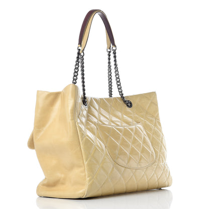 Chanel Calfskin Quilted Large Front Flap Tote Beige 3 of 15