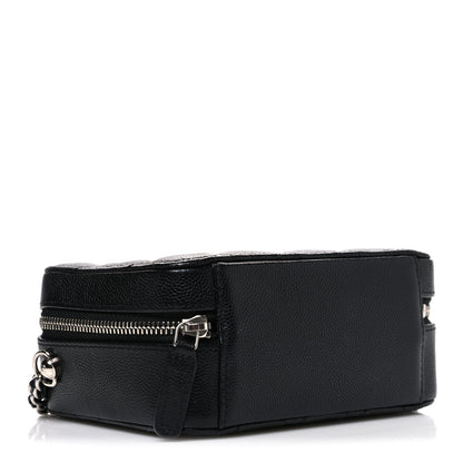 Chanel Caviar Quilted CC Vanity Case With Chain Black 4 of 10