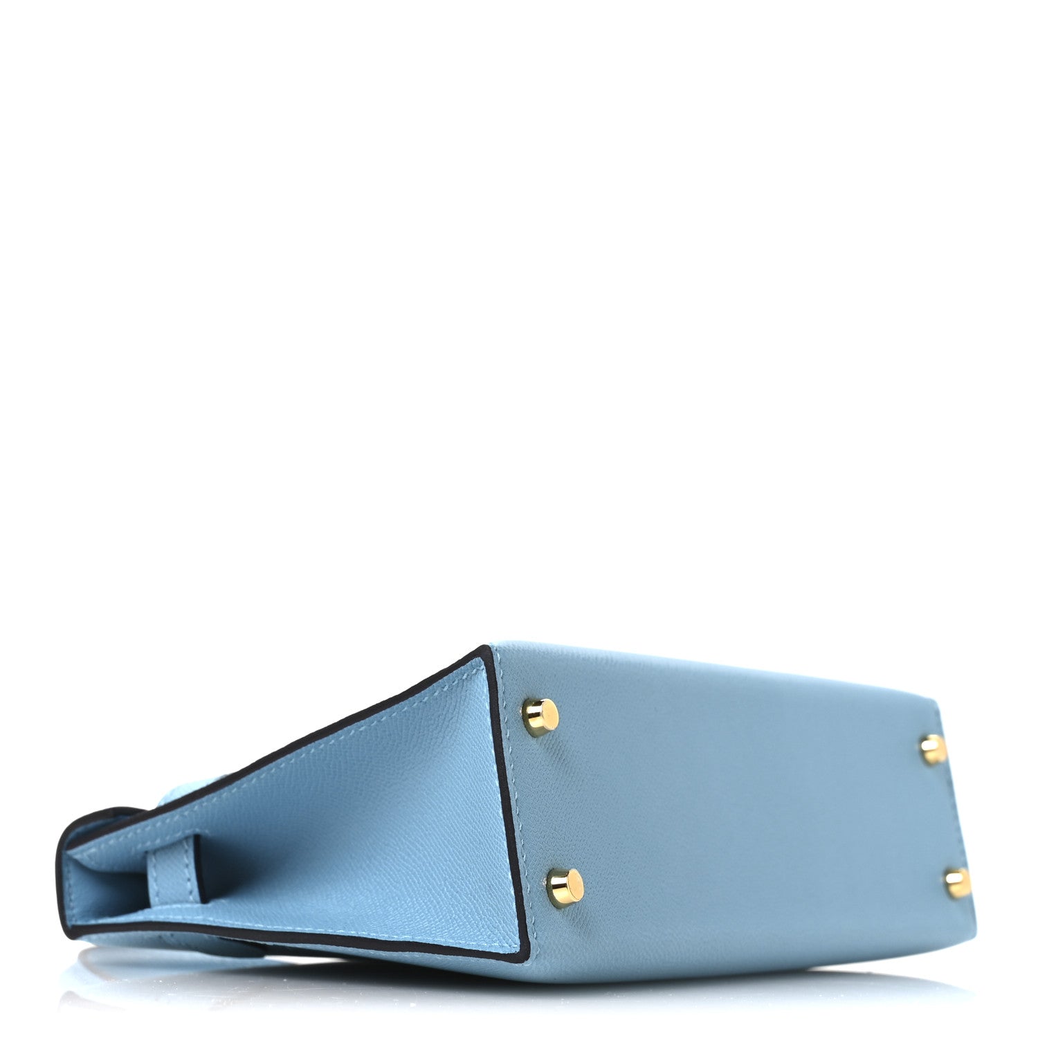 Hermes Madame Calfskin Mini Kelly Sellier 20 Bleu Du Nord 7 of 21