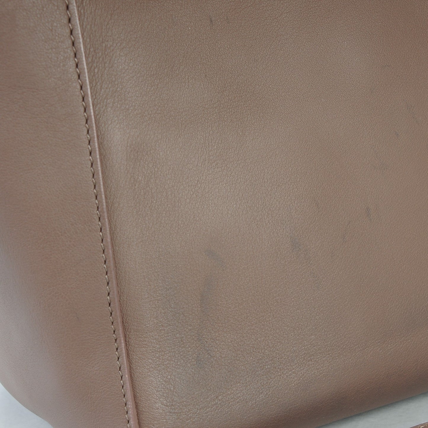 Silky Calf Small Willow Tote Taupe