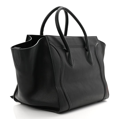 Celine Grained Calfskin Medium Phantom Luggage Black 3 of 14