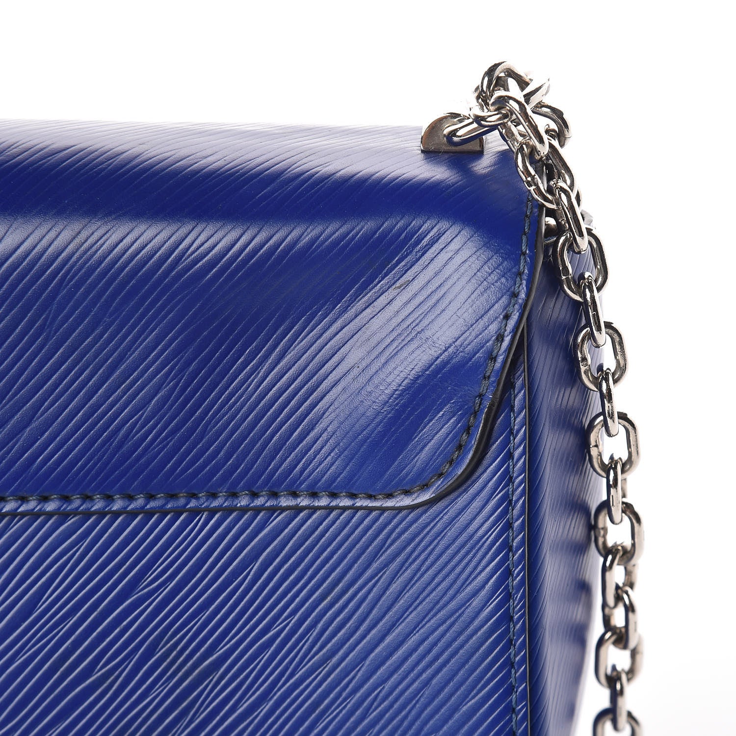Louis Vuitton Epi Flamingo Twist Shoulder Bag MM Blue 11 of 14
