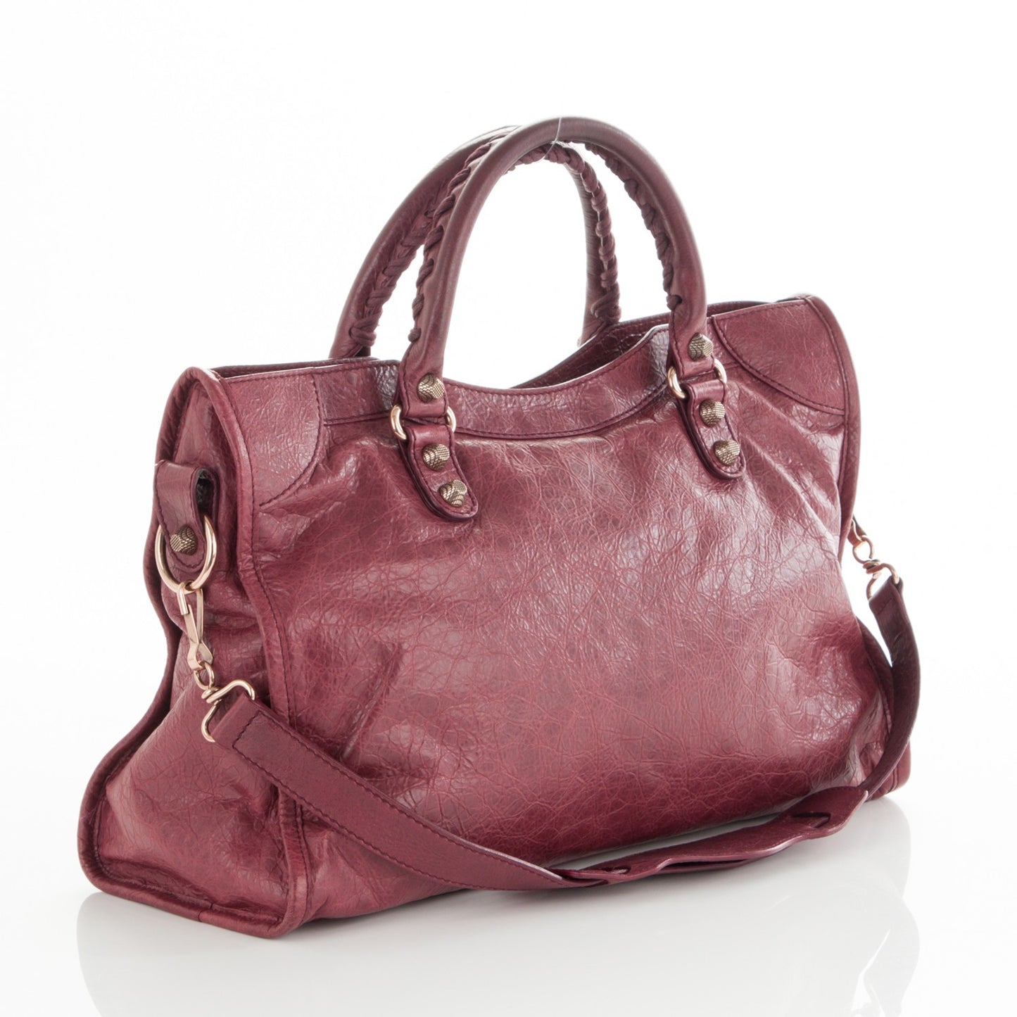 Agneau Giant 12 Rose Gold Hardware City Cassis